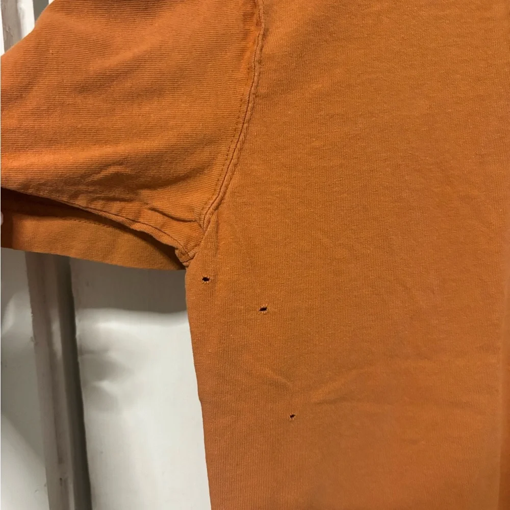 Carhartt Men's Distressed Orange T-Shirt - Picture 4 of 8